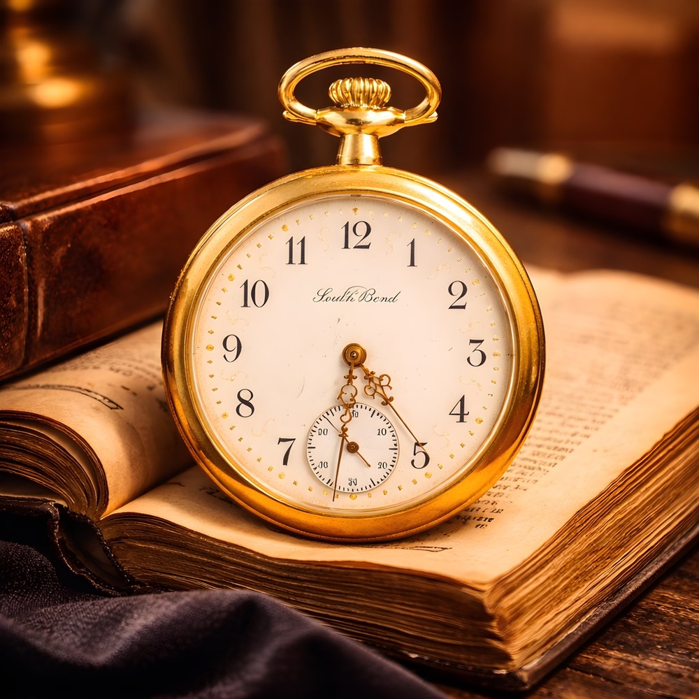 South Bend Pocket Watch 17 jewels Gold filled Runs perfectly.